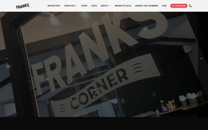 Screenshot of frankscoffee.co.uk