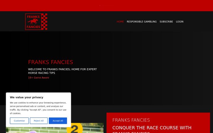 Képernyőkép: franksfancies.co.uk