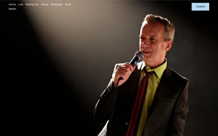 Screenshot of frankskinnerlive.com
