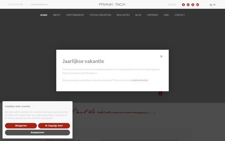 Skjámynd af franktack.be