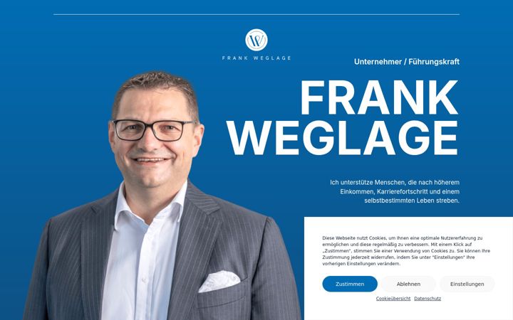Screenshot of frankweglage.de