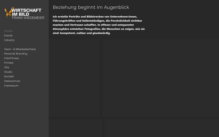 Screenshot of frankwiedemeier.de