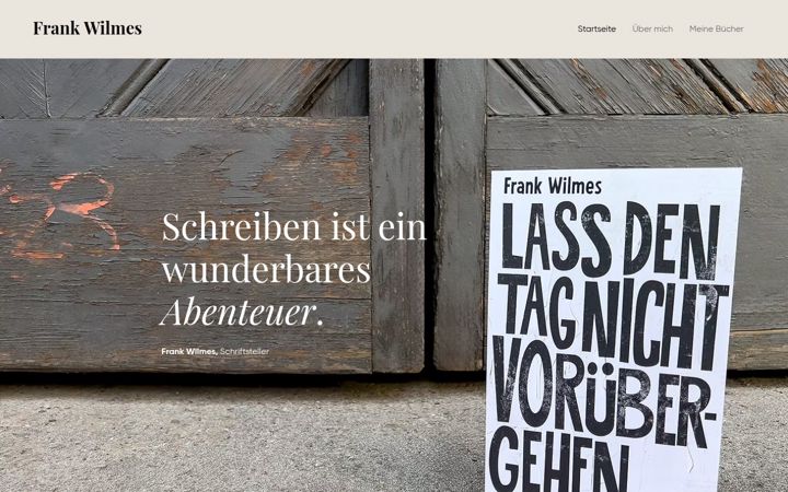 Screenshot of frankwilmes.de