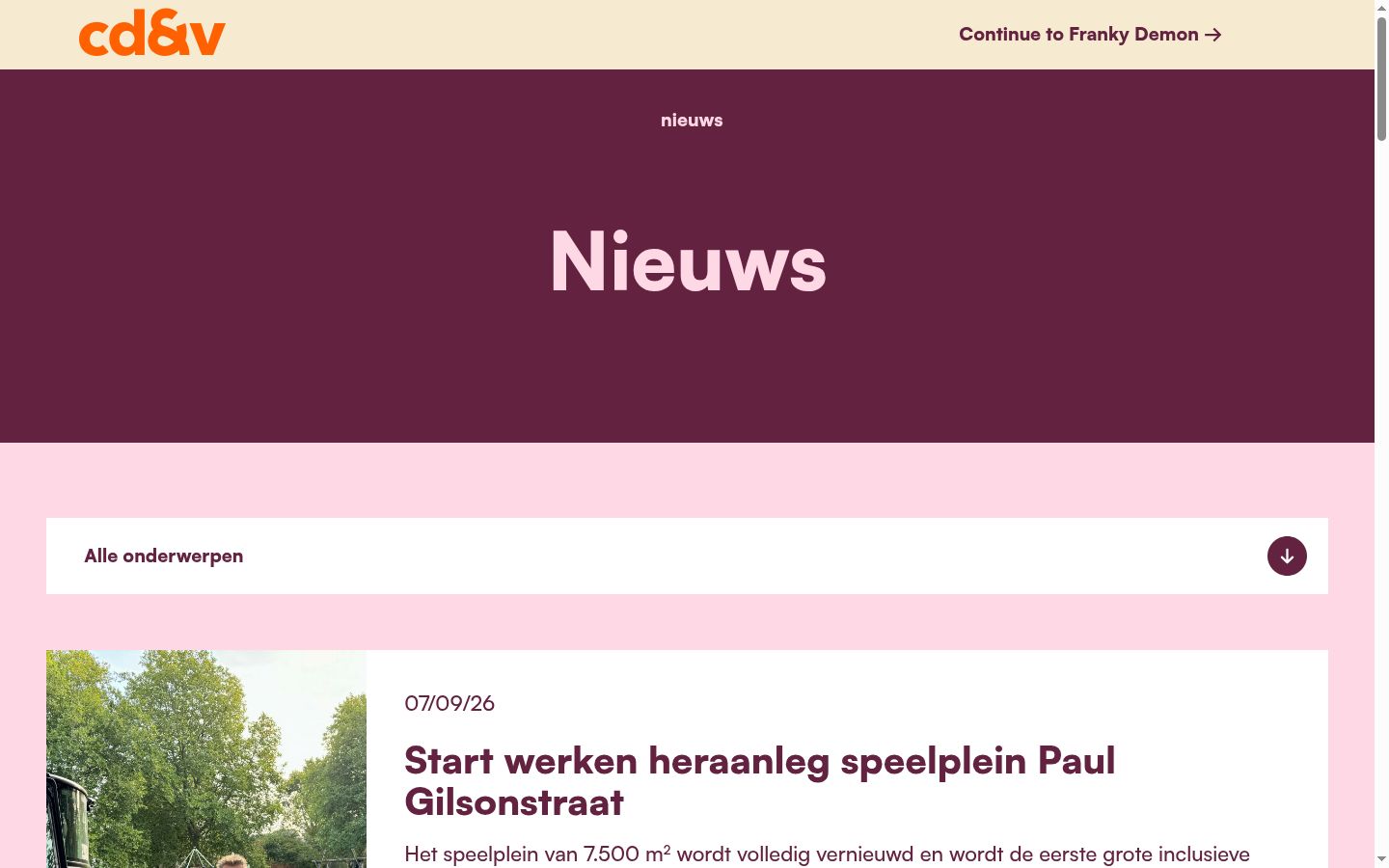 Screenshot van de toestemmingsbanner zoals getoond vóór enige interactie