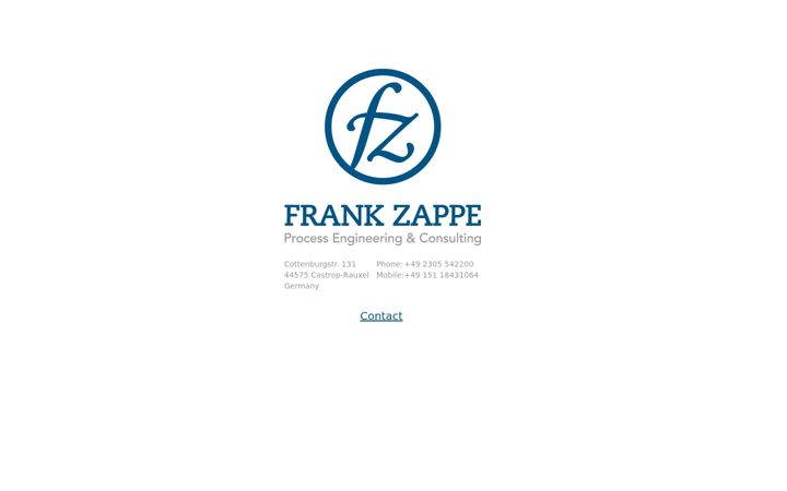 Screenshot of frankzappe.com