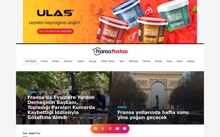 Screenshot of fransapostasi.fr
