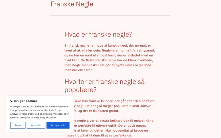 Screenshot of franske-negle.dk