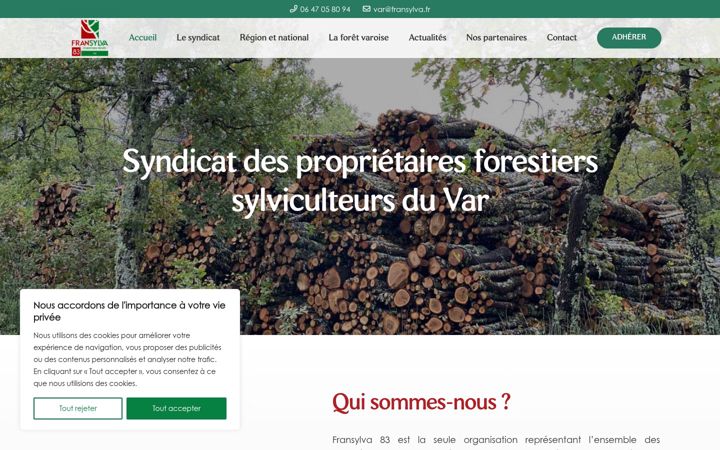Screenshot of fransylva-var.fr