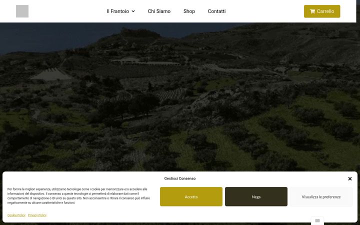 Screenshot of frantoiocriscimanna.com