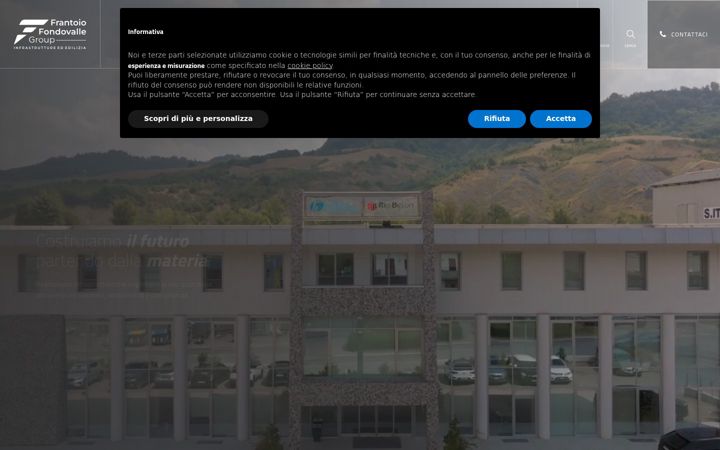 Screenshot of frantoiofondovalle.com