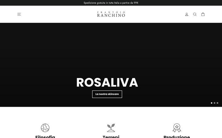 Screenshot of frantoioranchino.it