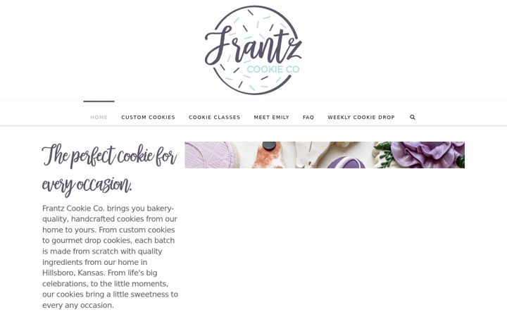 Screenshot of frantzcookieco.com