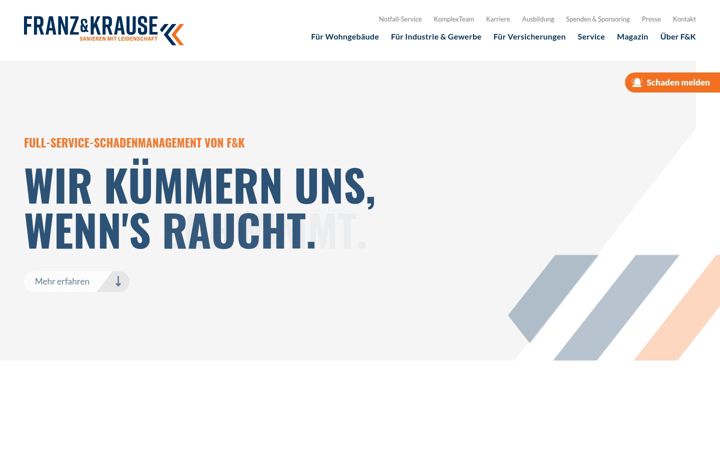 Ekraanipilt saidist franz-krause.de