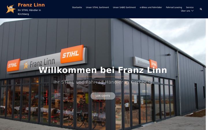Ekraanipilt saidist franz-linn.de