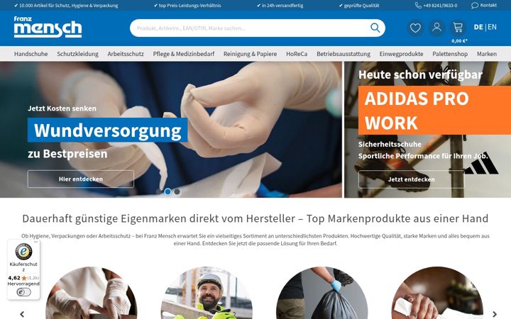 Ekraanipilt saidist franz-mensch.de