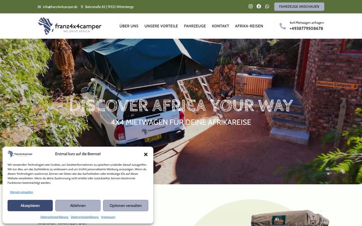 Képernyőkép: franz4x4camper.de