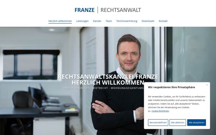 Képernyőkép: franze-rechtsanwalt.de