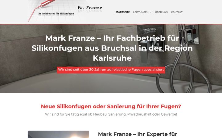 Screenshot of franze-silikon.de