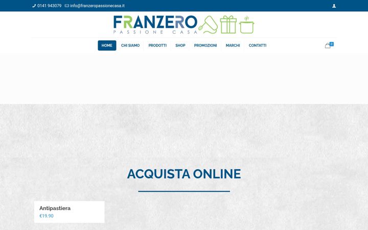 Screenshot του franzeropassionecasa.it