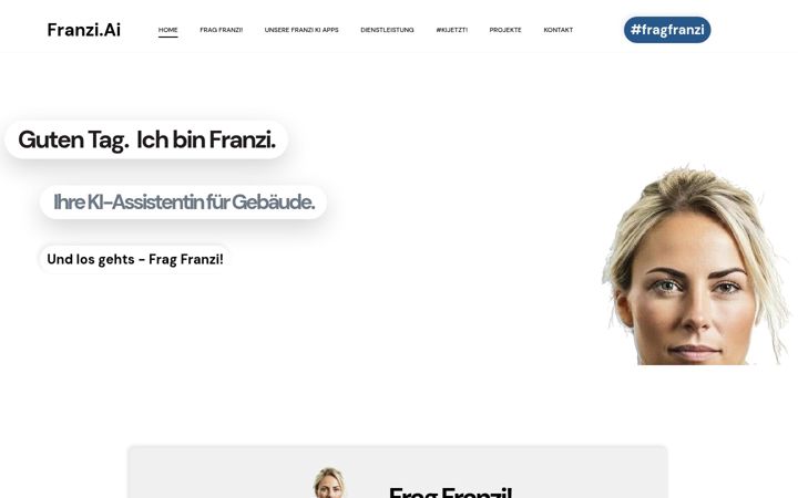 Snímek obrazovky franzi.ai