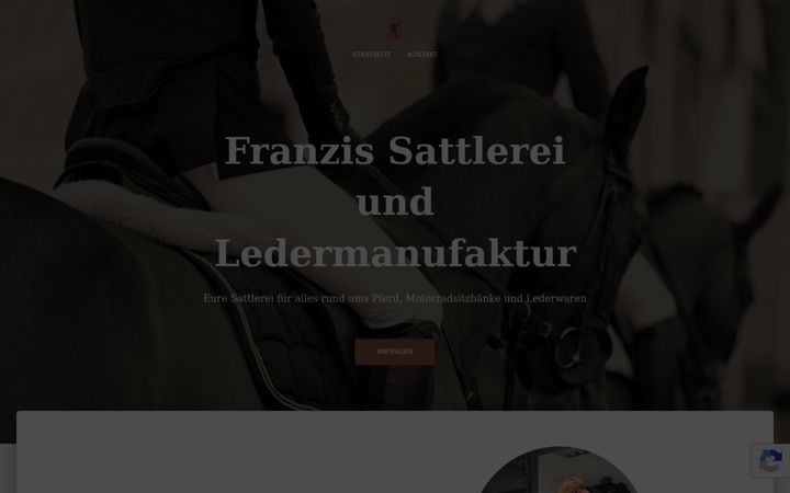 Екранна снимка на franzis-sattlerei.de
