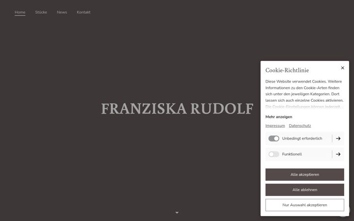 Screenshot of franziska-rudolf.org