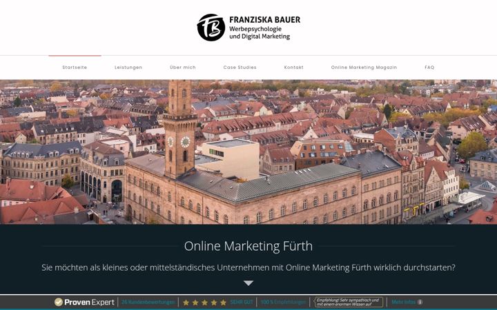 Screenshot of franziskabauer.eu
