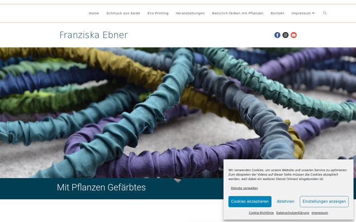 Screenshot of franziskaebner.com