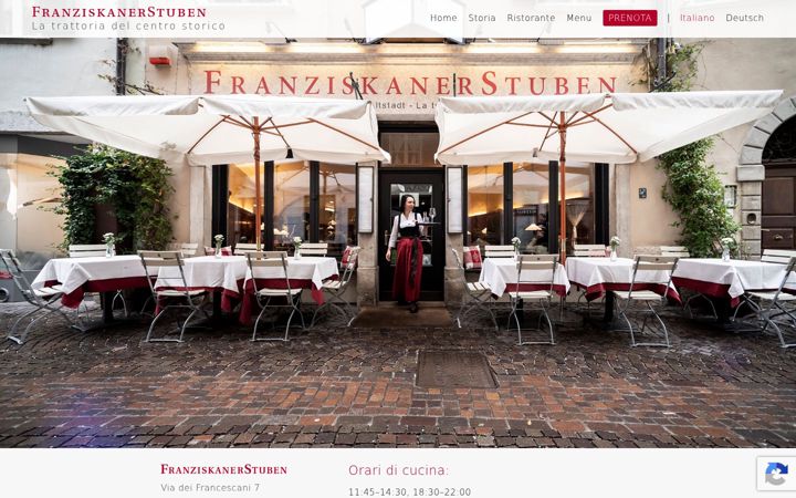 Screenshot of franziskanerstuben.com