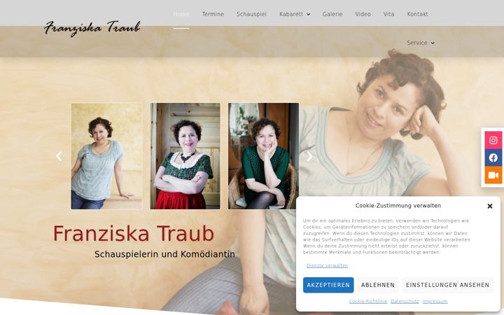 Screenshot of franziskatraub.de