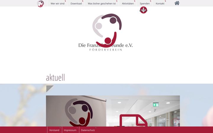 Screenshot of franziskusfreunde.de
