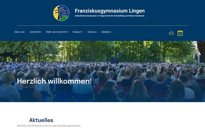 Ekrānuzņēmums no franziskusgymnasium.de