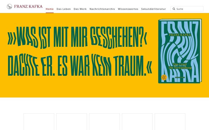 Screenshot of franzkafka.de