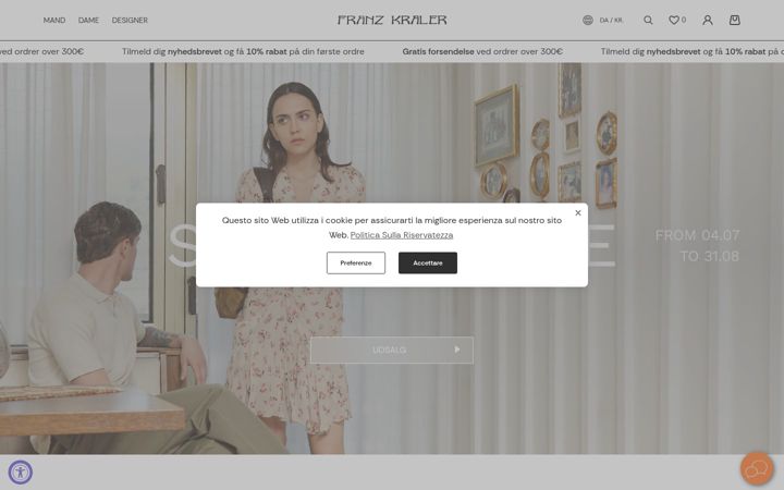Screenshot of franzkraler.com