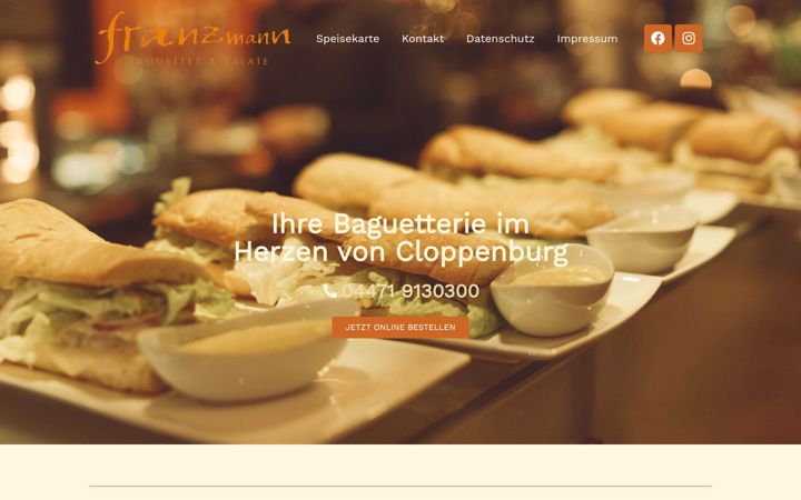 Ekrānuzņēmums no franzmann-baguettes.de