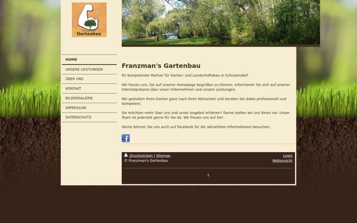 Screenshot of franzmans-gartenbau.de