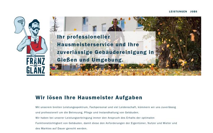 Screenshot of franzundglanz.de