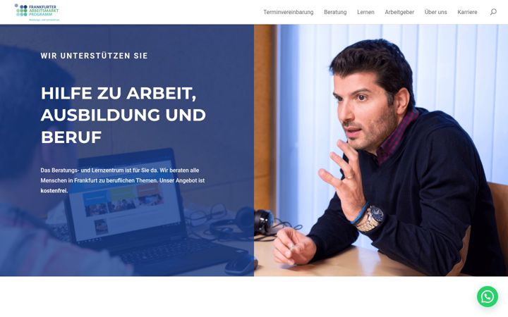 Capture d'écran de frap-beratungszentrum.de