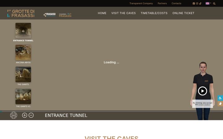 Screenshot of frasassi.com