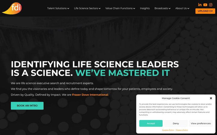 Screenshot of fraserdove.com