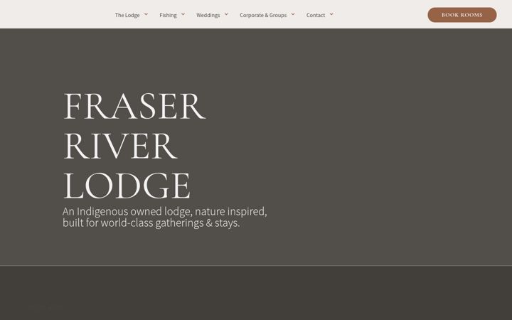 Screenshot of fraserriverlodge.com