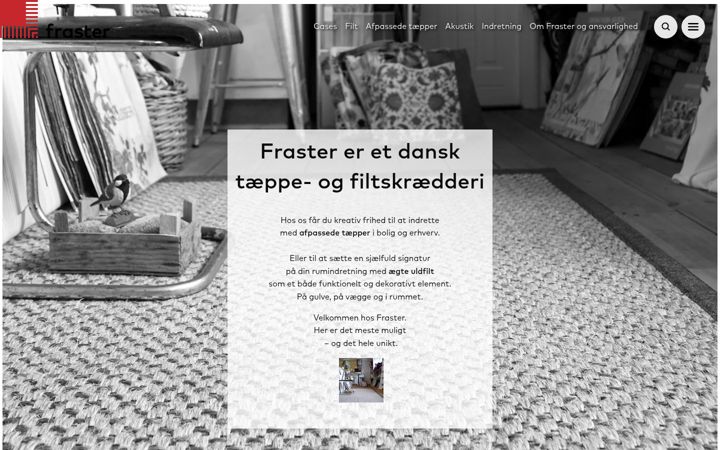 Screenshot of fraster.dk