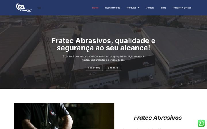 Екранна снимка на fratec.com.br