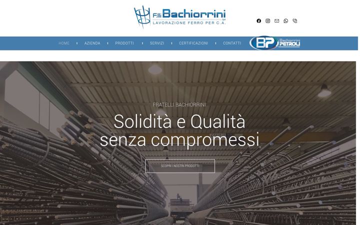Screenshot of fratellibachiorrini.it