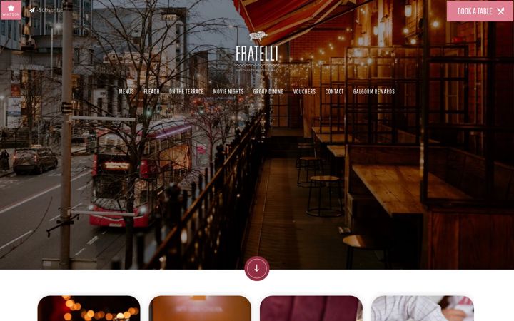 Screenshot of fratellibelfast.com