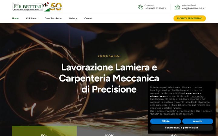 Screenshot of fratellibettini.eu