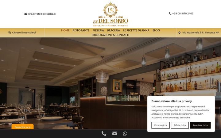 Screenshot of fratellidelsorbo.it