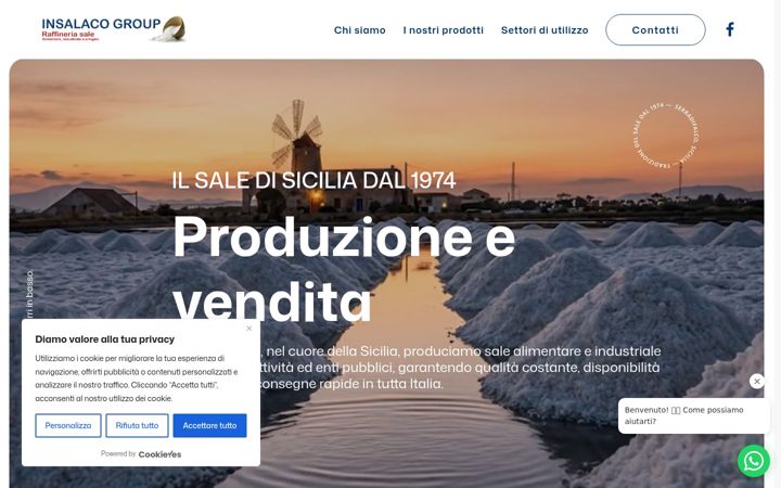 Képernyőkép: fratelliinsalacoraffineriasale.it