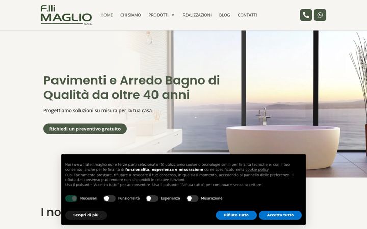 Screenshot of fratellimaglio.eu