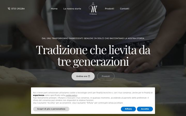 Képernyőkép: fratellimarinozzi.it